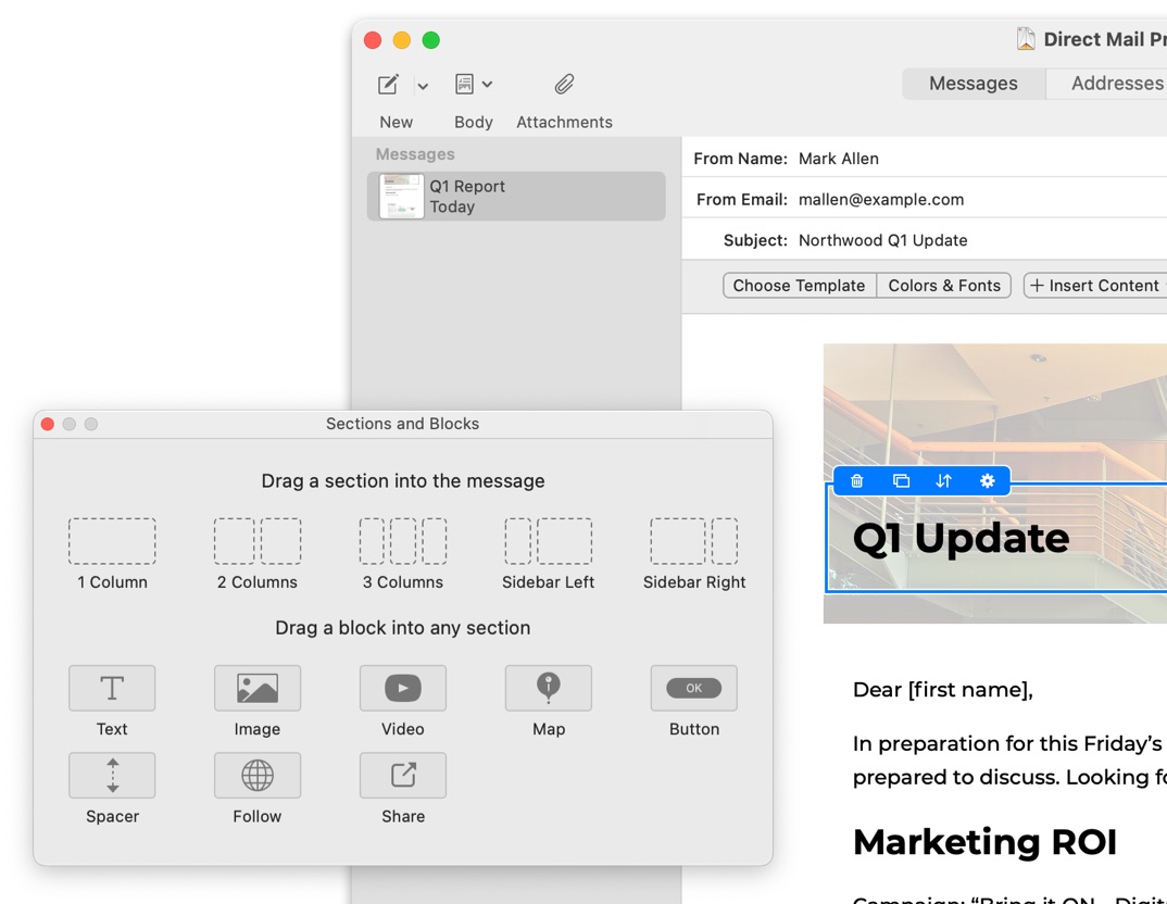 Direct Mail connects with Exchange, Google Workspace, Outlook, and SMTP servers